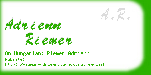 adrienn riemer business card